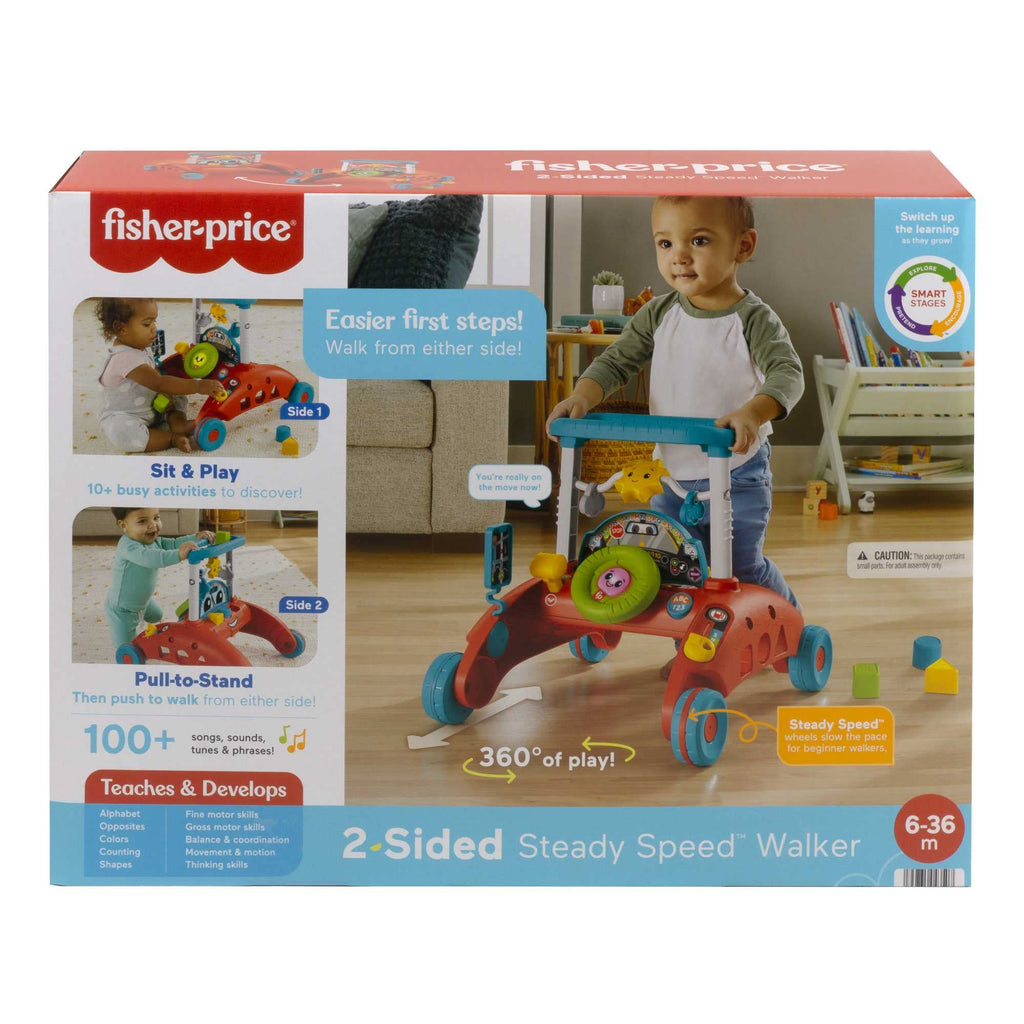 2-Sided Steady Speed Baby Walker with Learning Songs and Sounds B63276