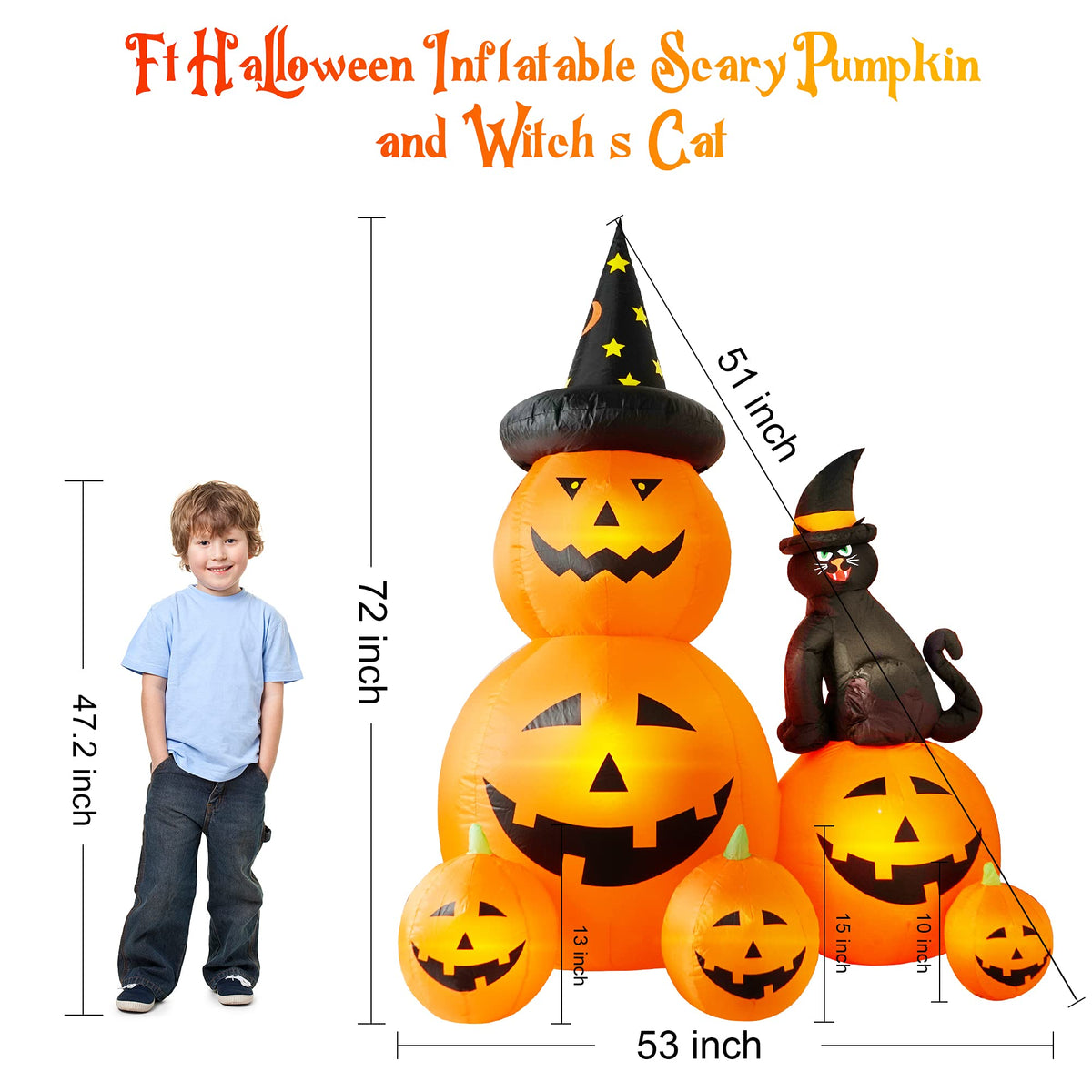 6 FT Halloween Inflatable Outdoor Decor E615967