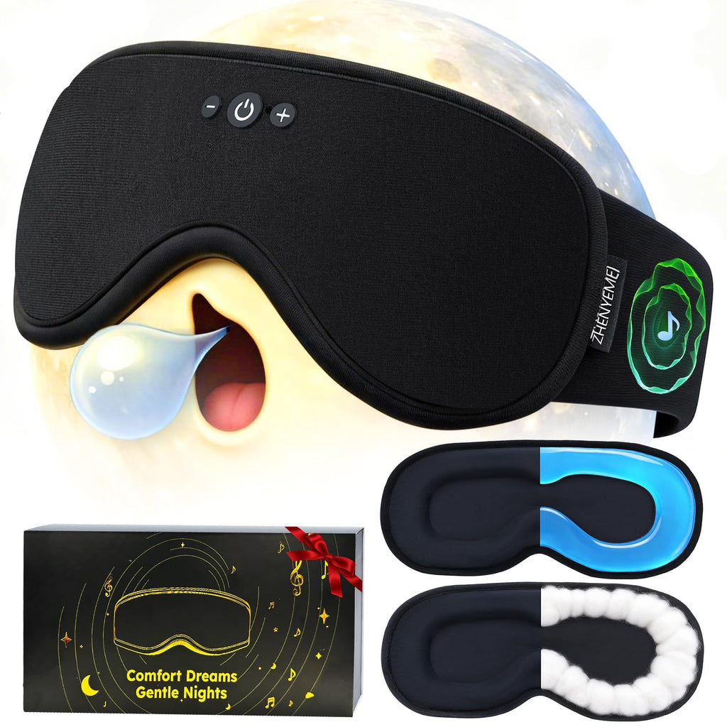 Bluetooth Sleep Mask with Hot & Cold Gel Insert O304