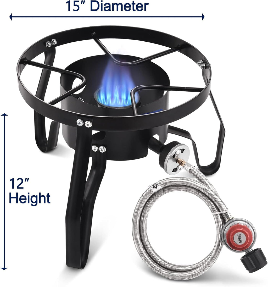 40QT Stainless Steel Stock Pot and Propane Burner A873671