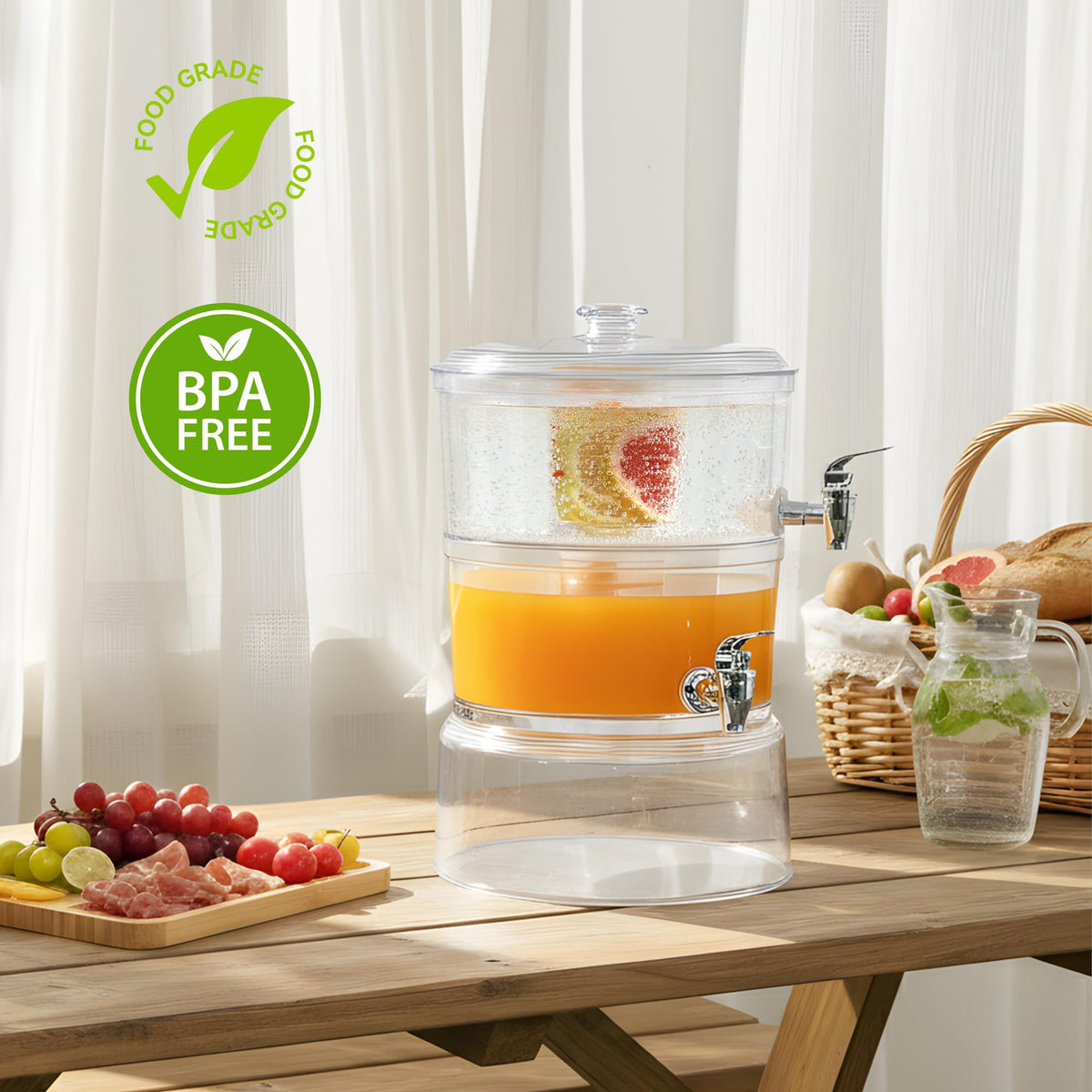 2 Gallon Beverage Dispenser with Stand T48710