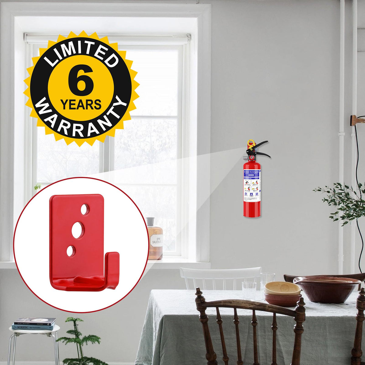 2 Pack 2.5 lb ABC Dry Chemical Fire Extinguisher K985562