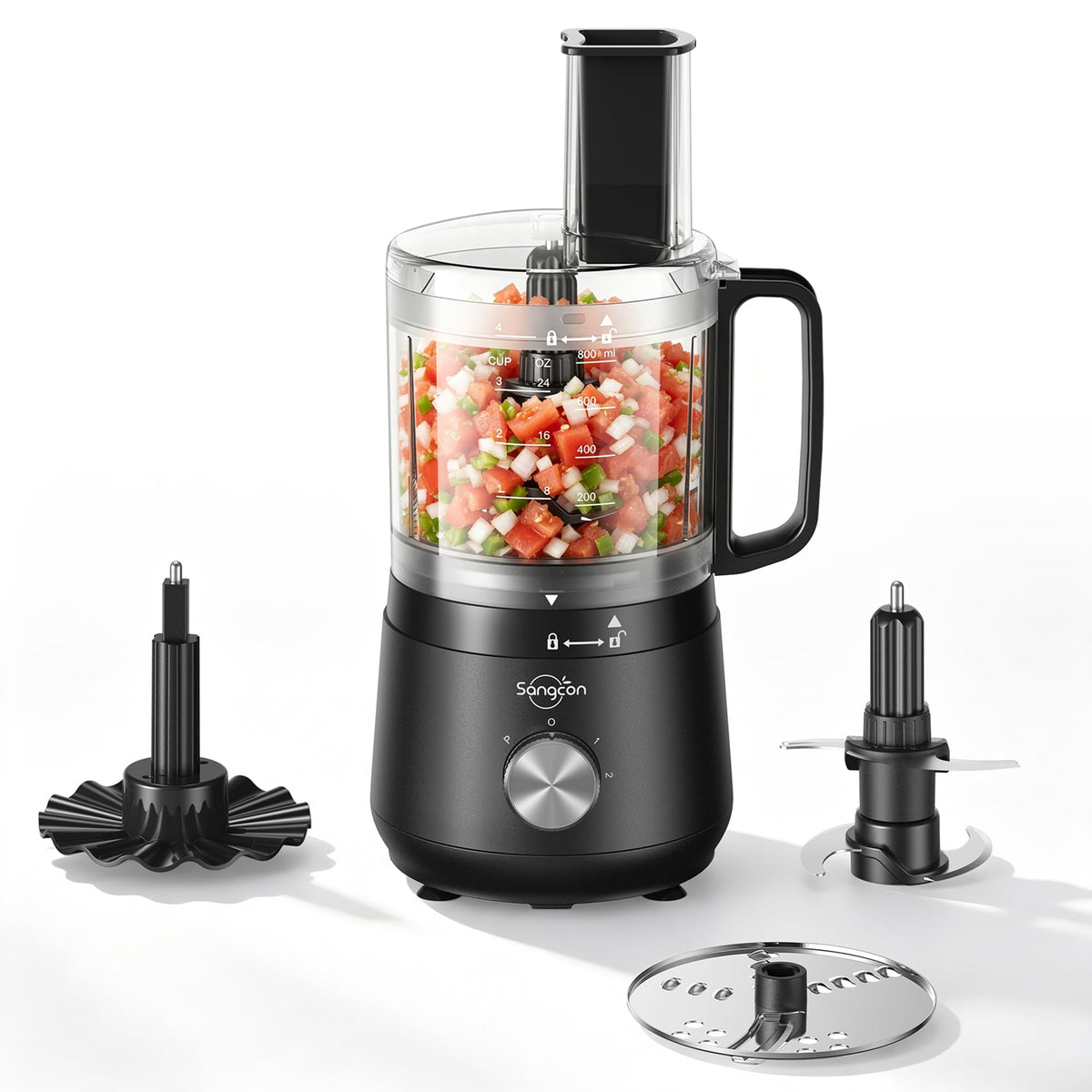 400W 4-Cup Mini Food Processor D7052