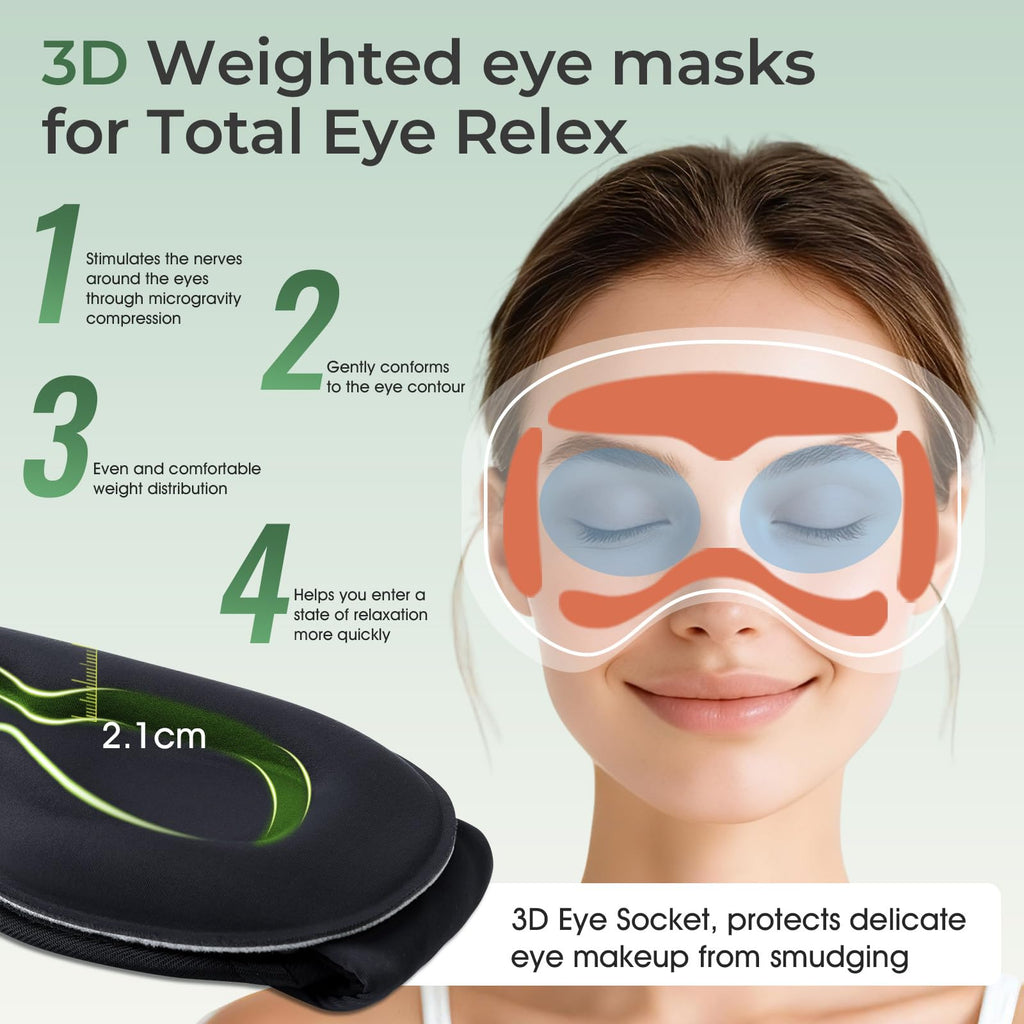 Bluetooth Sleep Mask with Hot & Cold Gel Insert O304