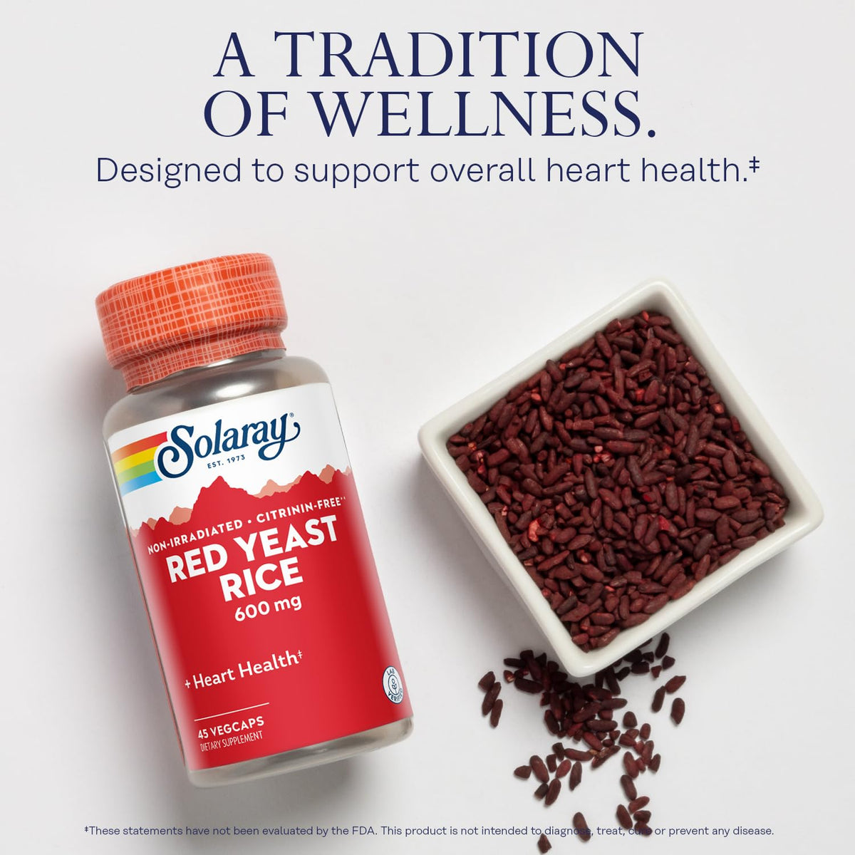 Red Yeast Rice 600mg 120 Veggie Capsules R403524