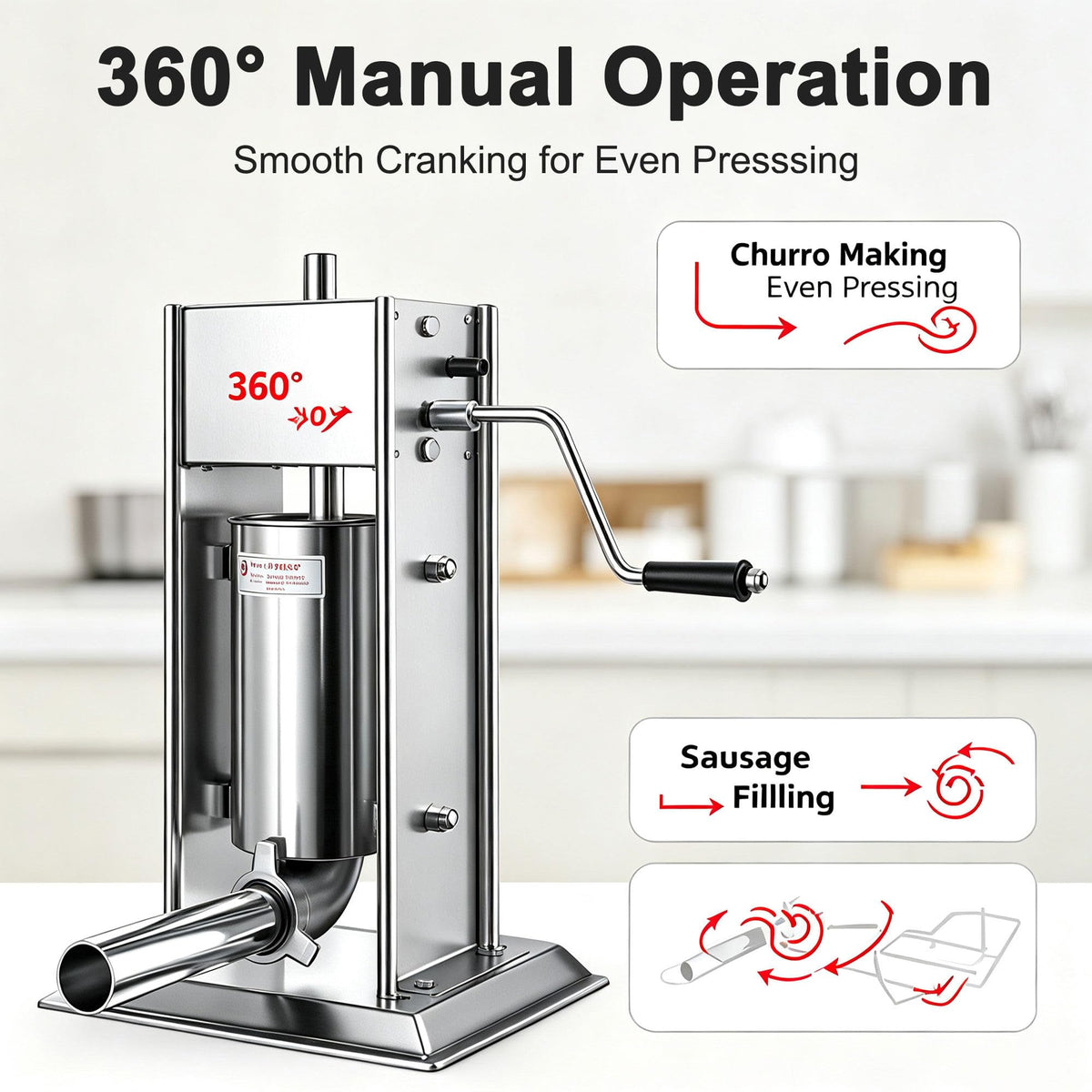 Sausage Stuffer and Churro Machine Combo L795