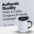16 oz Stainless Steel Insulated Coffee Mug 2-Pack with Handle & Sliding Lid C519584