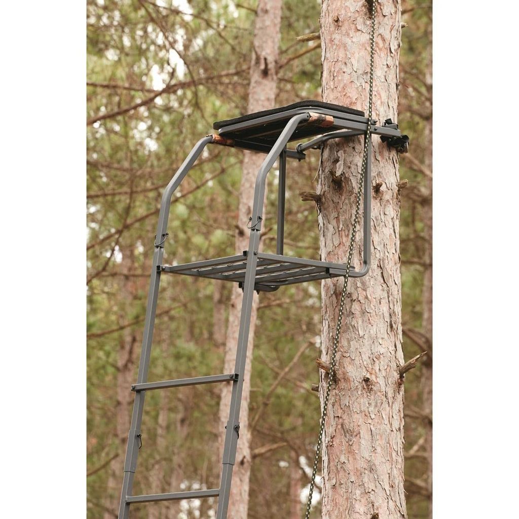18’ Ladder Tree Stand with Seat and Foot Platform D168978
