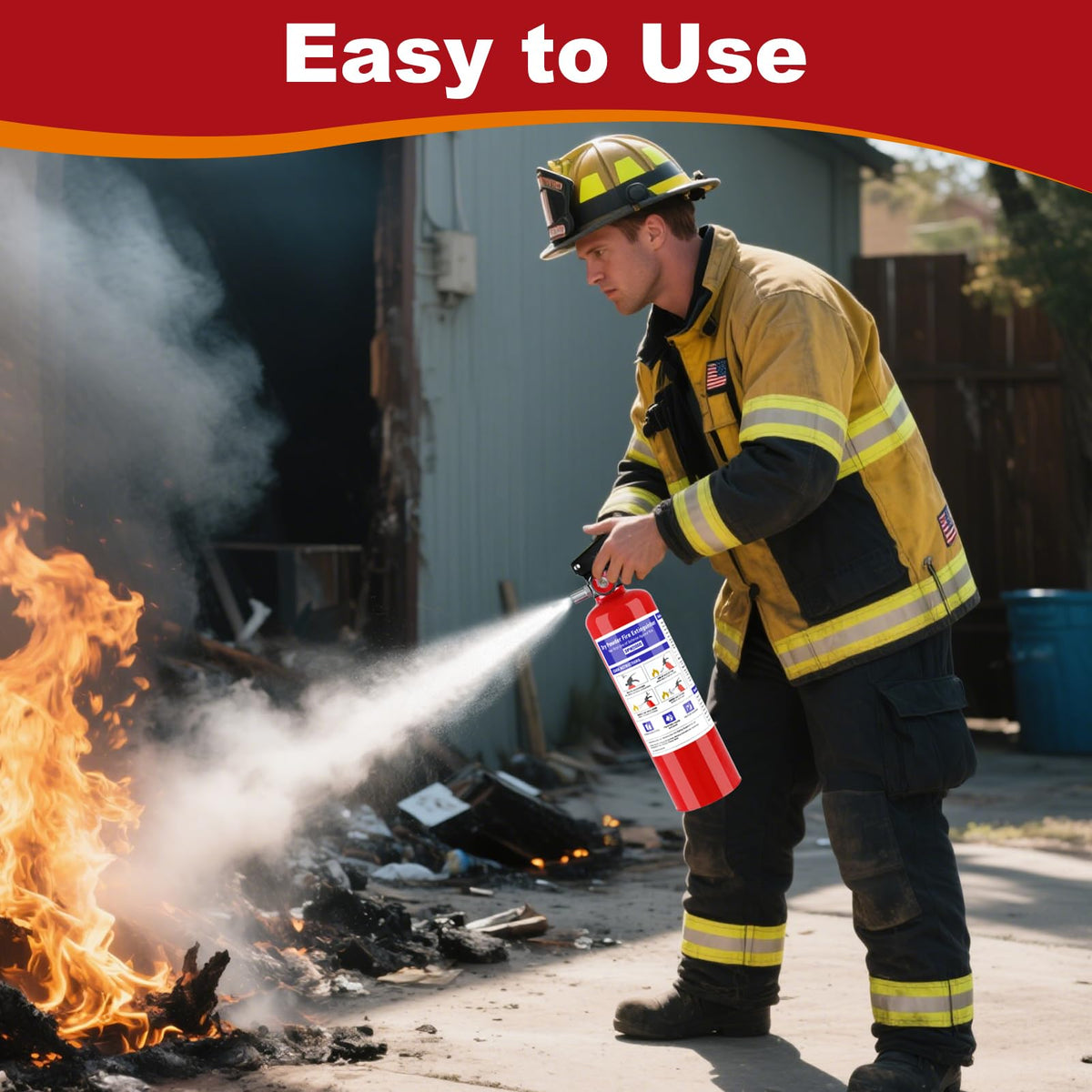 2 Pack 2.5 lb ABC Dry Chemical Fire Extinguisher K985562