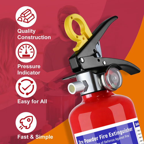 2 Pack 2.5 lb ABC Dry Chemical Fire Extinguisher K985562