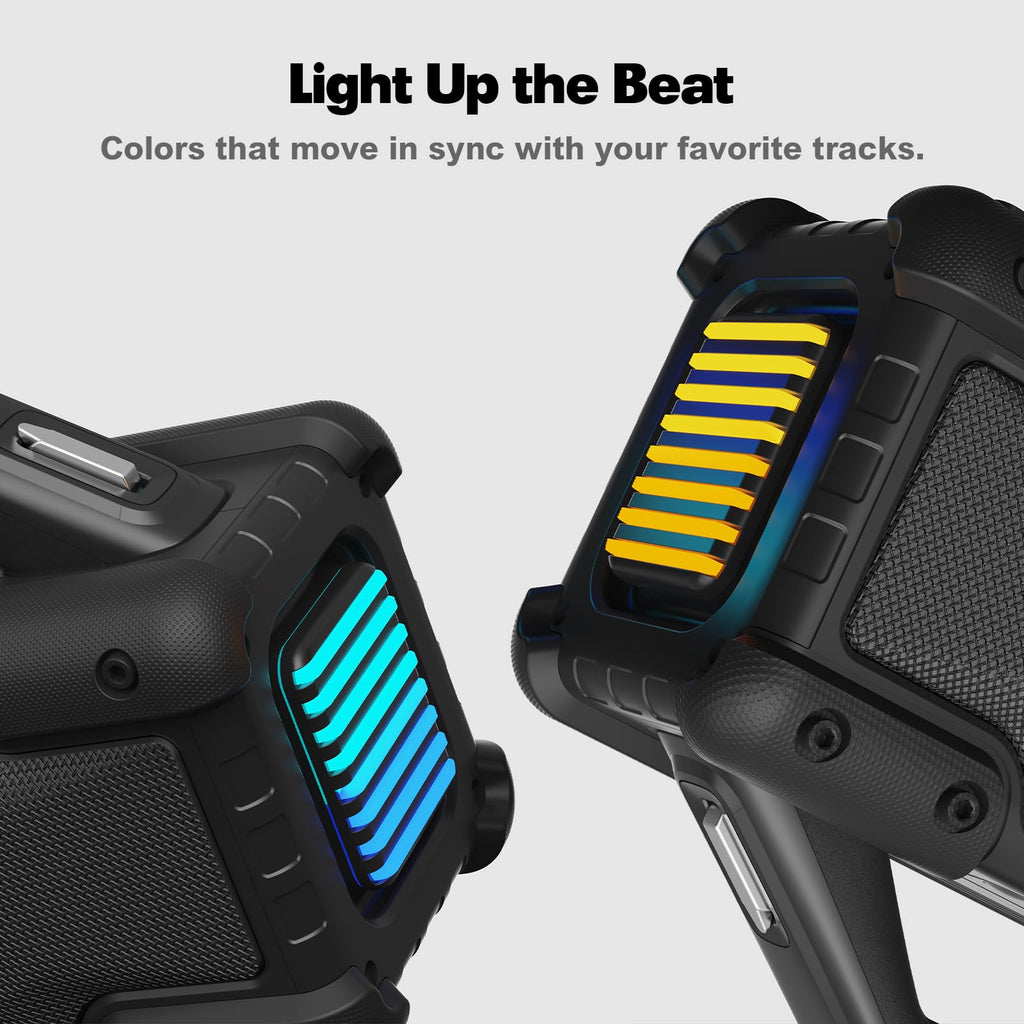 Black Portable Water Resistant Bluetooth Speaker C206