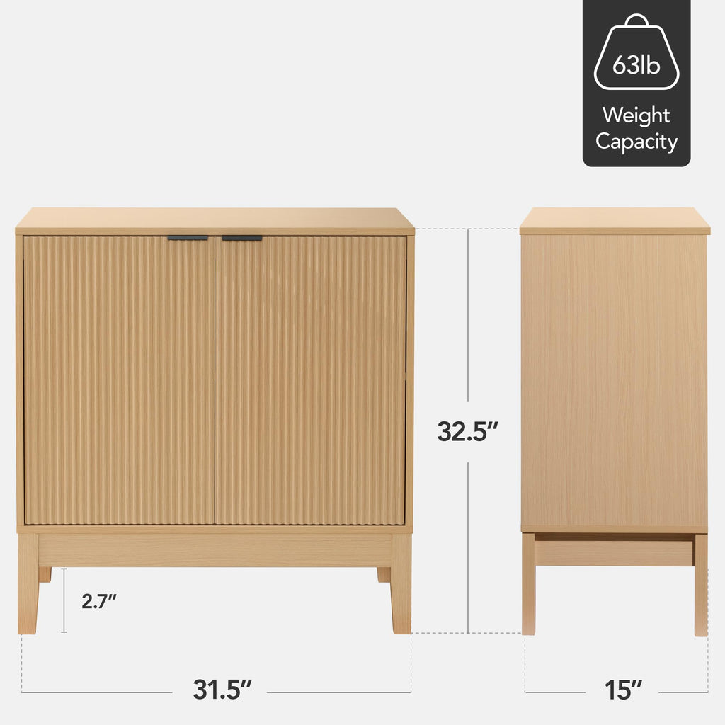 2-Door Storage Cabinet with Adjustable Shelves Q4388