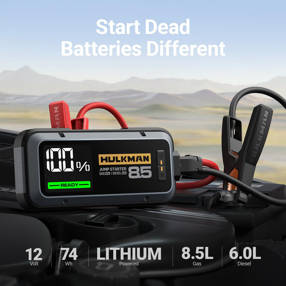 2000A Portable Jump Starter with LED Display N9838