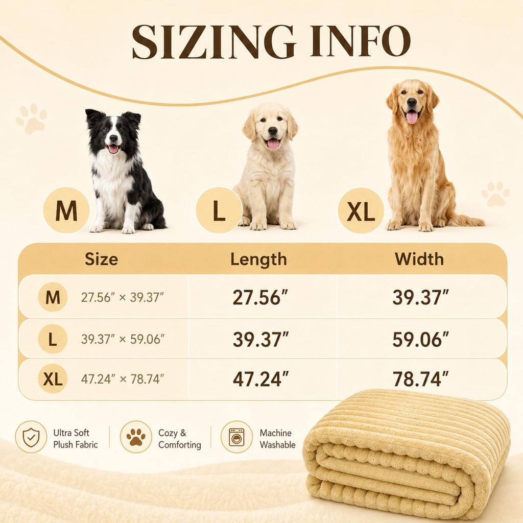 Yellow Rabbit Hair Plush Pet Blanket A5634