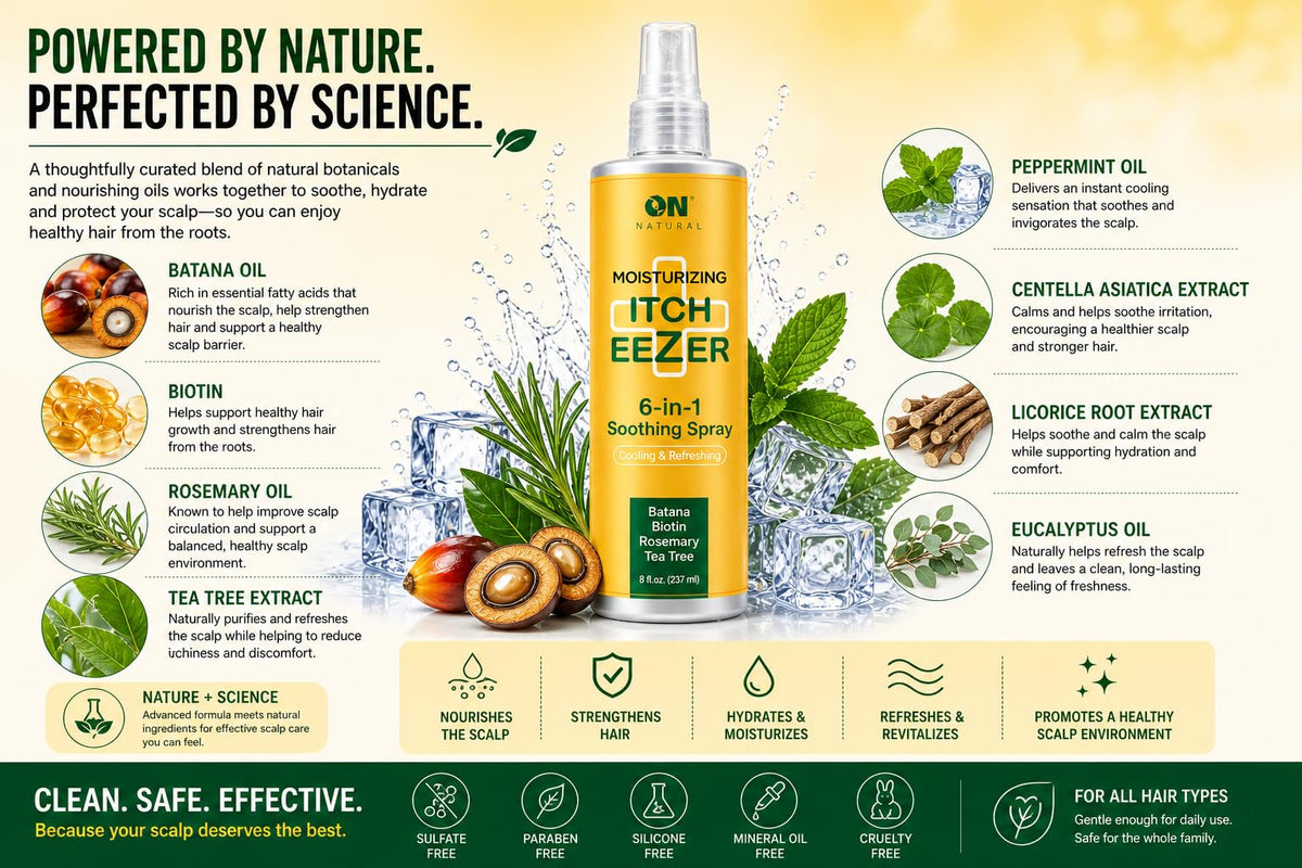 Moisturizing Soothing Spray with Batana, Biotin, Rosemary & Tea Tree 8 oz D977391