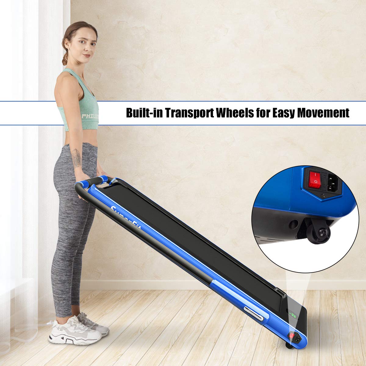 2 in 1 Under Desk Treadmill with Smart App F574616