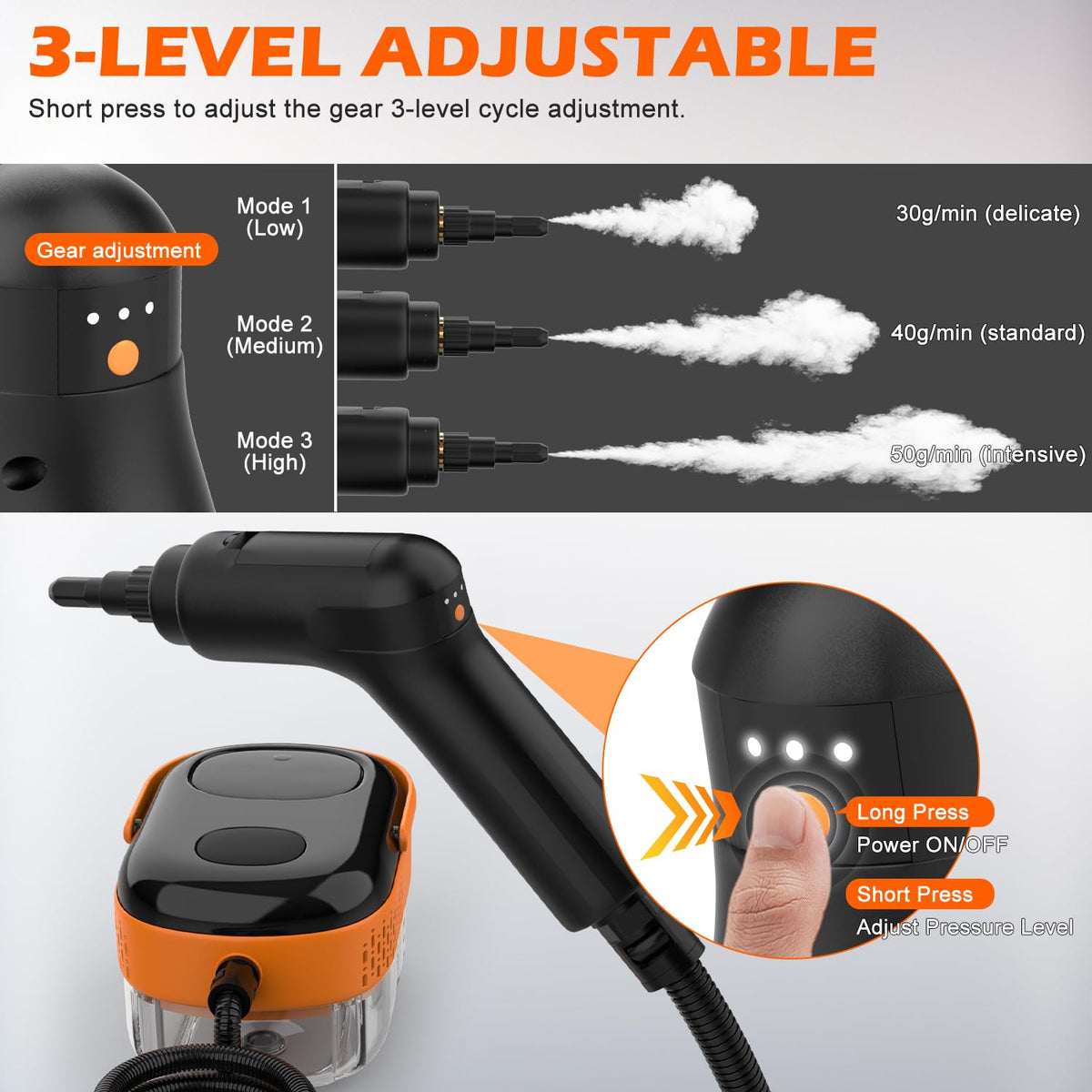Portable Handheld Steam Cleaner with 16 Accessories Y720