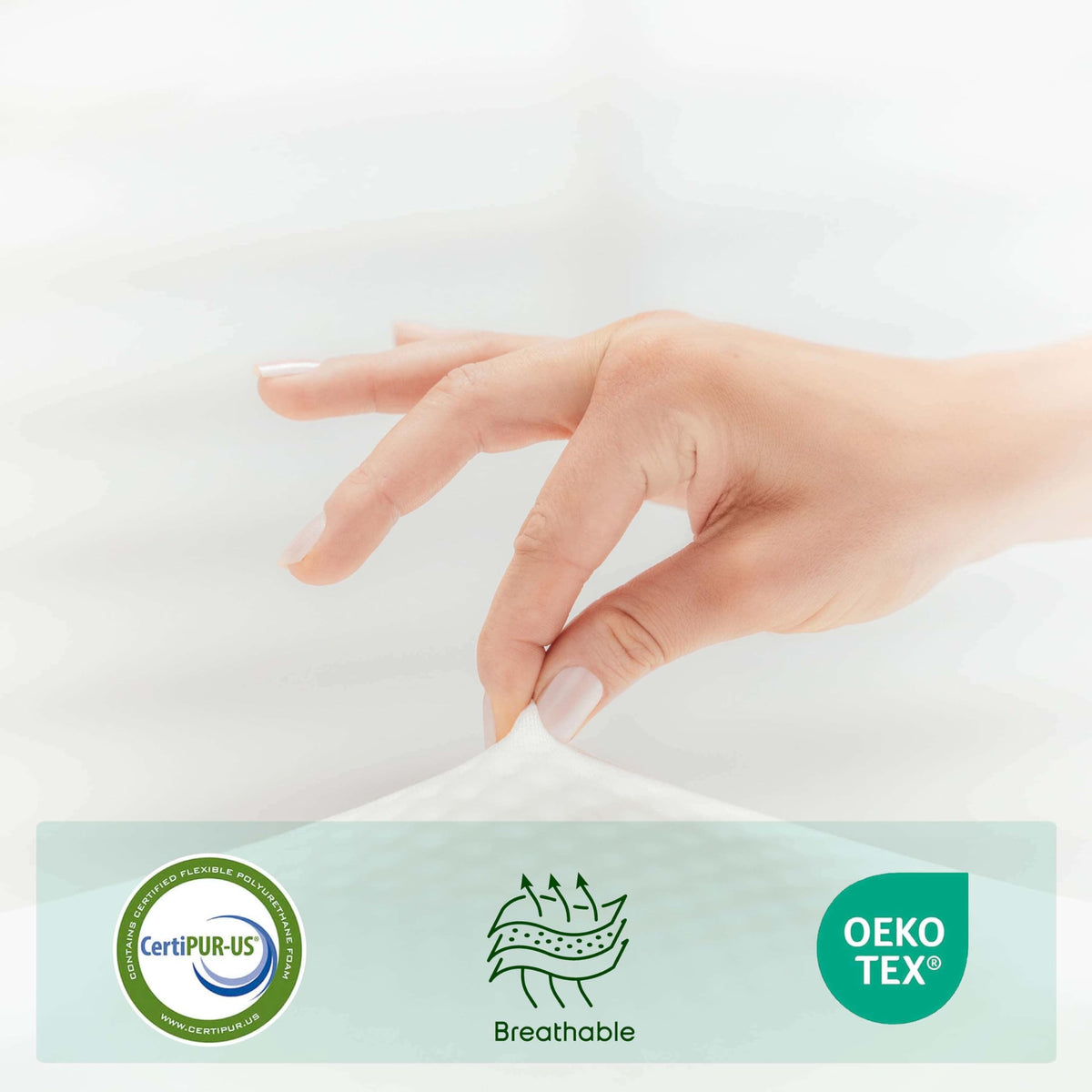 Green Tea 8 Inch Cooling Graphite Memory Foam Twin Mattress X144