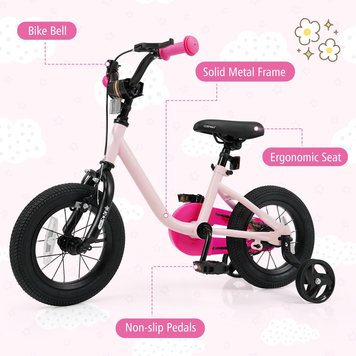 12 14 16 Inch Kids Bike with Training Wheels L579631