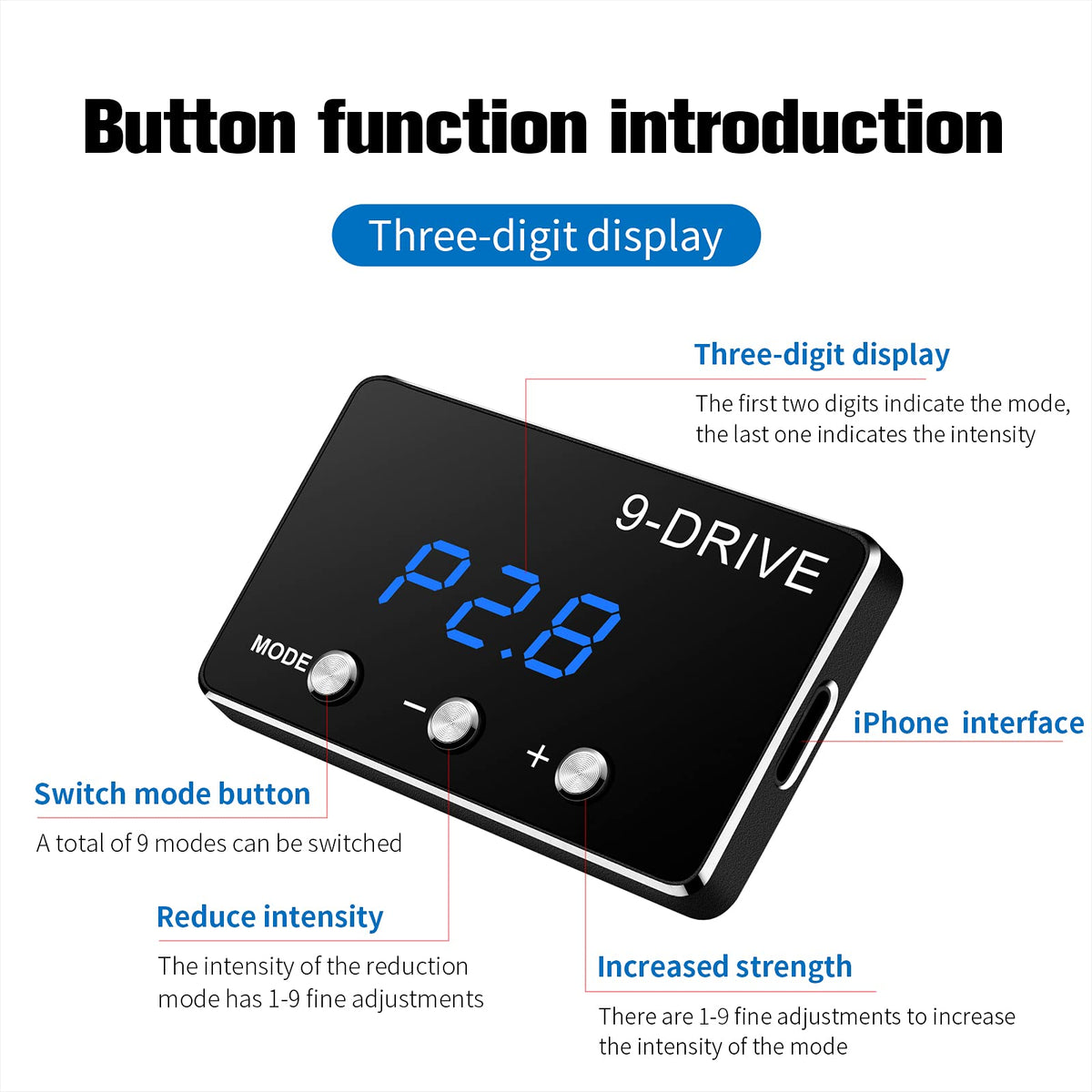 9 Drive Modes Electronic Accelerator B77723
