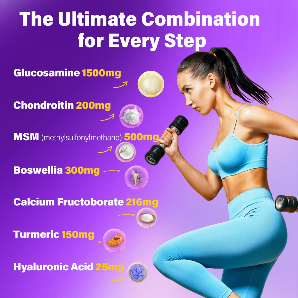 Glucosamine Chondroitin Gummies with MSM, No Sugar, 120 Cts S800