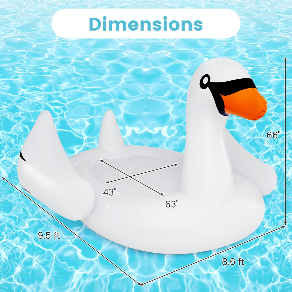 4-Person Inflatable Pool Float with Cup Holders G10921