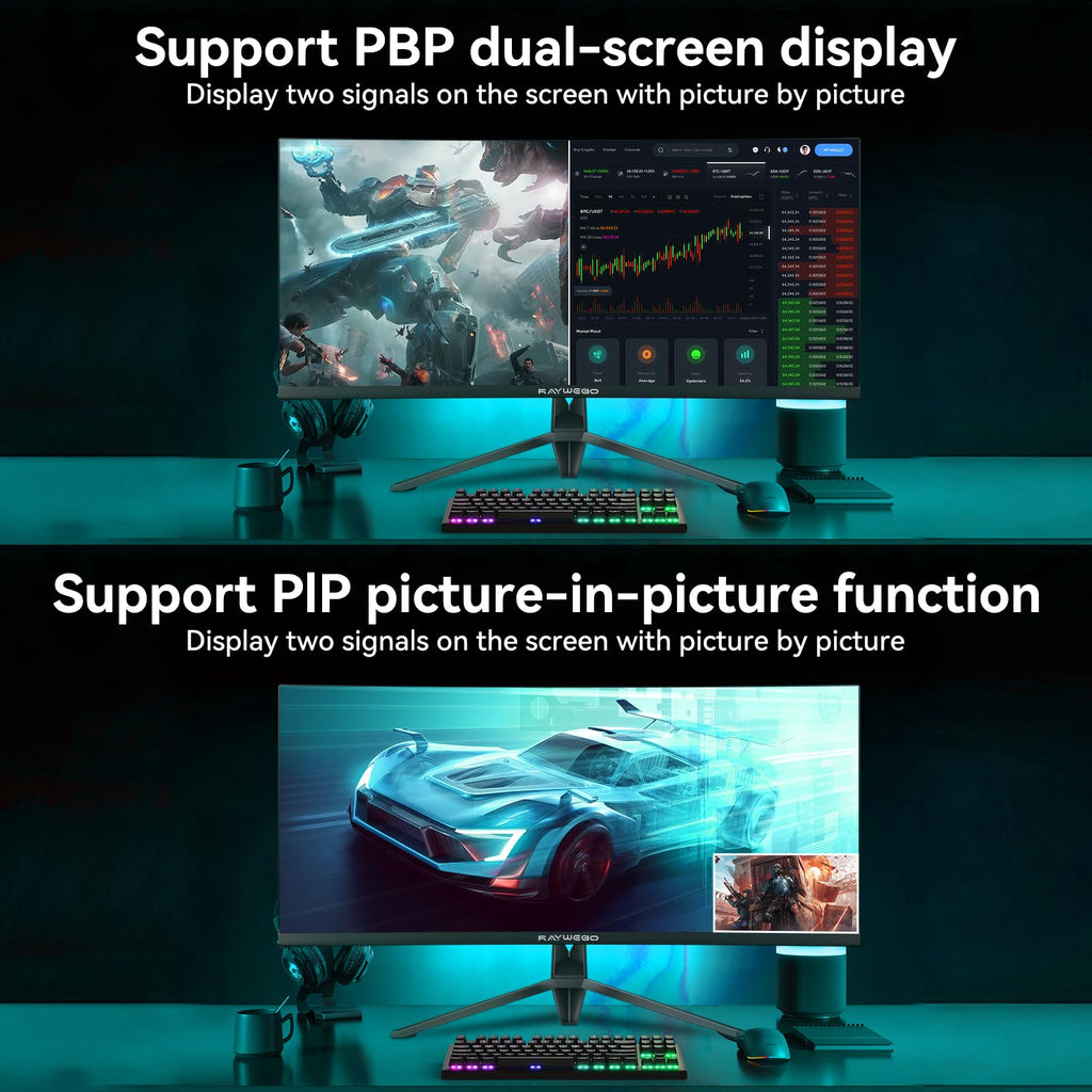 34 Inch Curved Ultrawide Gaming Monitor, UWQHD 165Hz, 1500R S716500