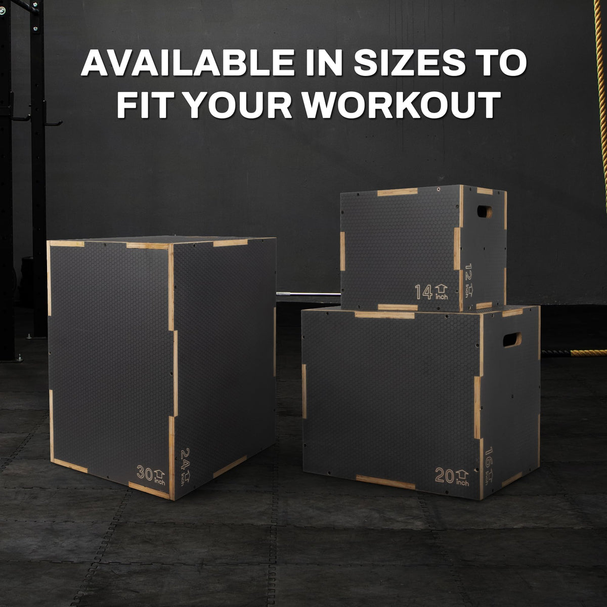 Wooden Plyo Box Jump Exercise Platform C4750