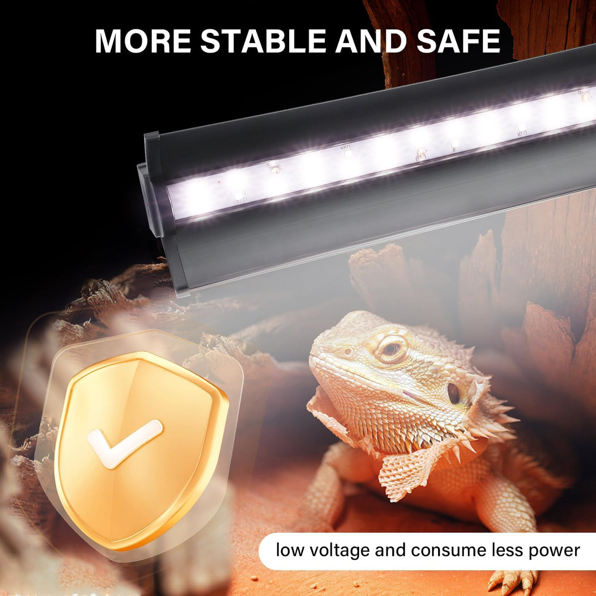 10W UVB Reptile Light Fixture 12 Inch G181