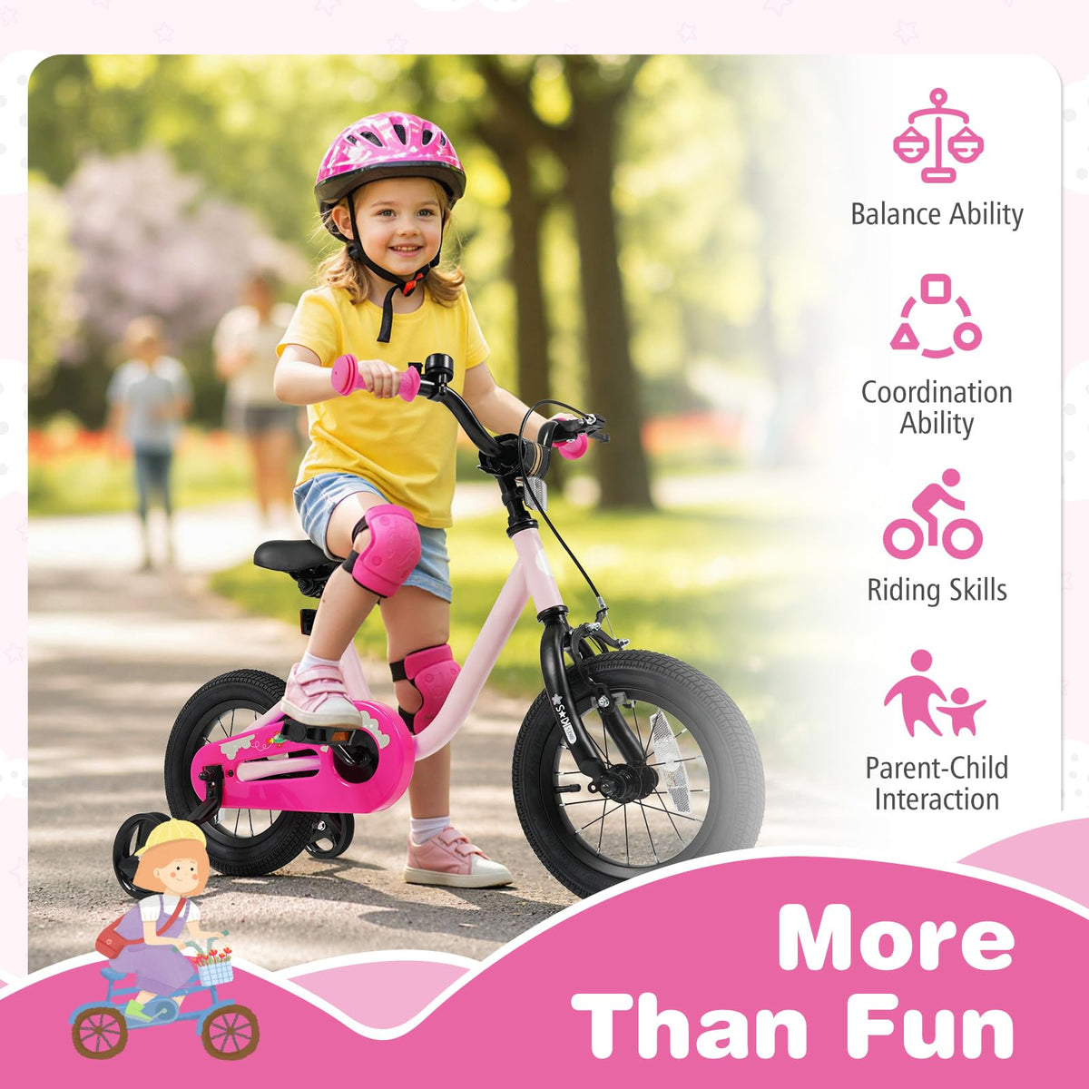 12 14 16 Inch Kids Bike with Training Wheels L579631
