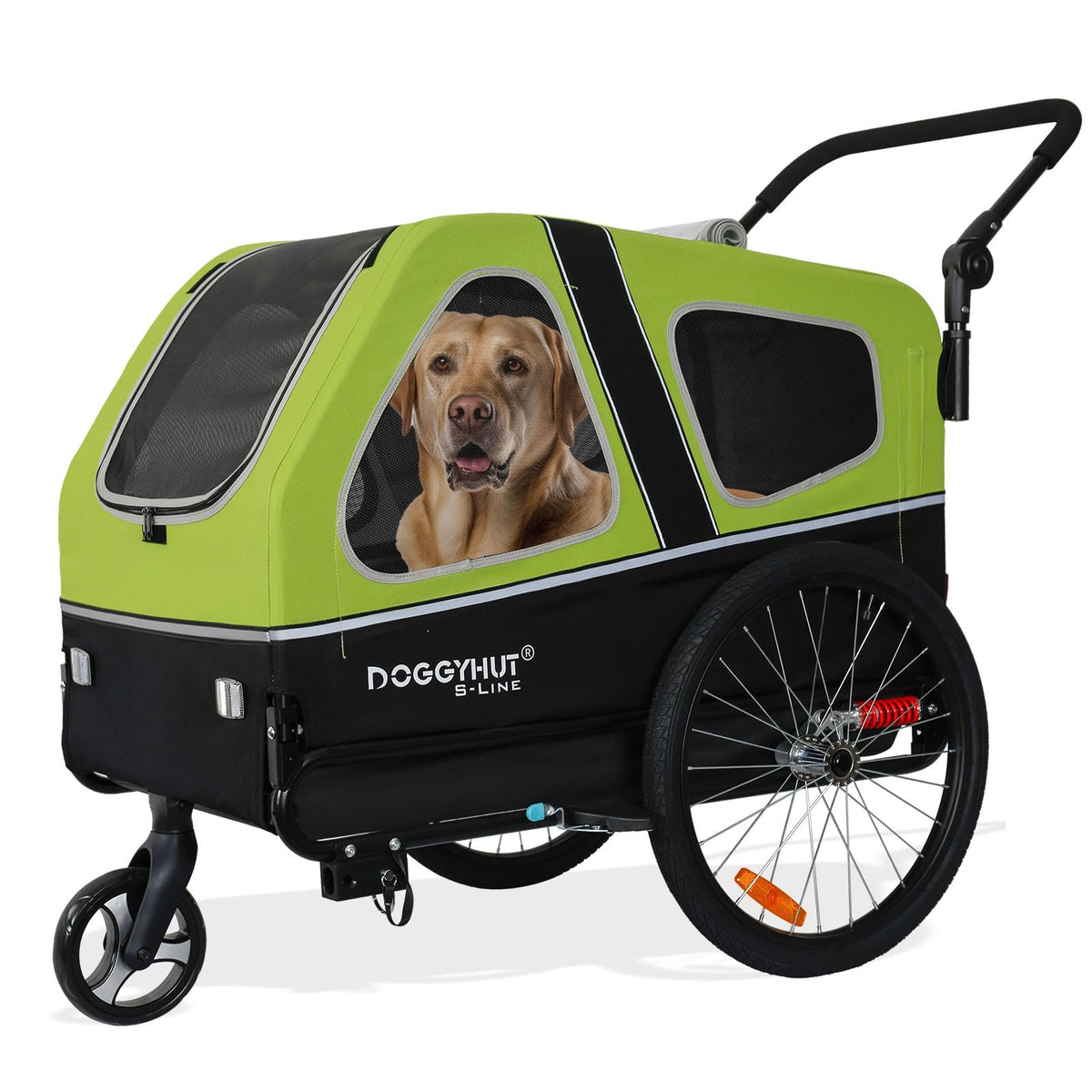XL Pet Bike Trailer & Stroller with Suspension Wheels M405305