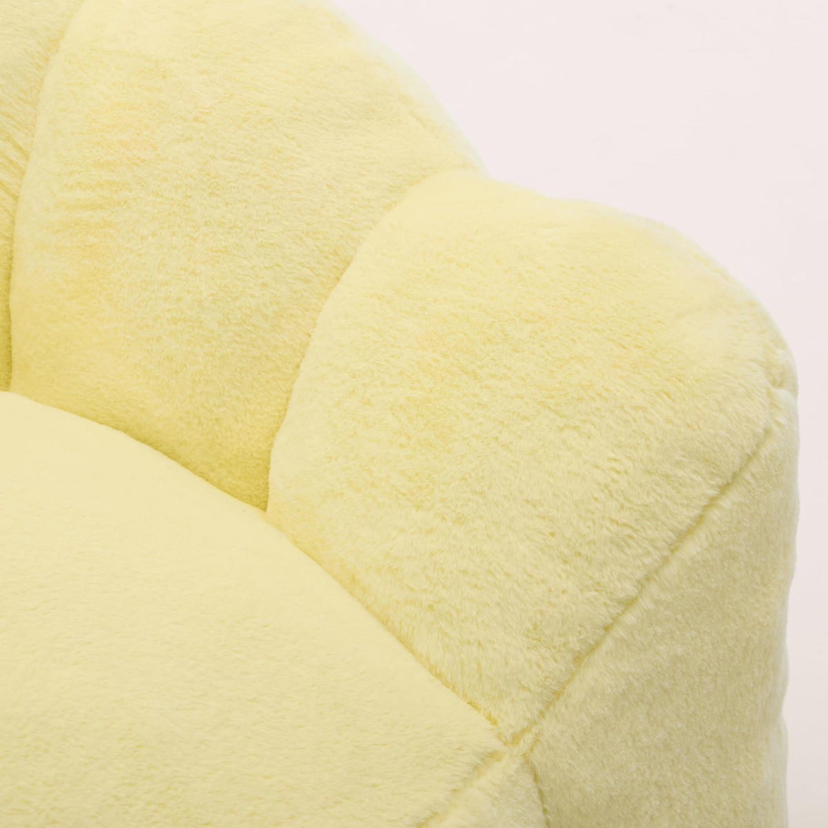 Floral Shaped Faux Fur Bean Bag Chair V5796