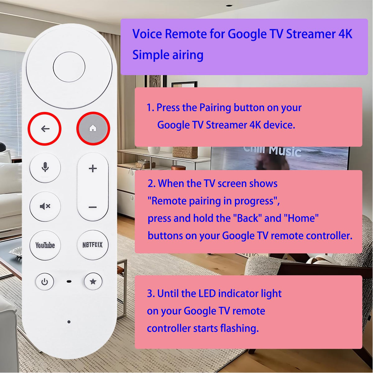 2 Pack Voice Search Remote Control R68802