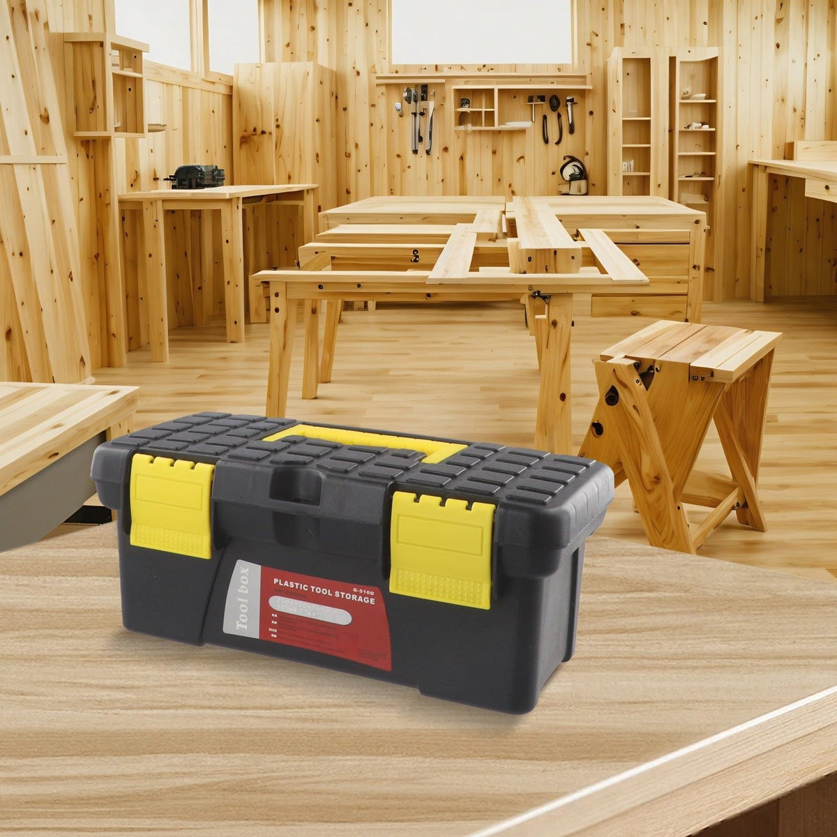 10-Inch Plastic Single Layer Toolbox F23837