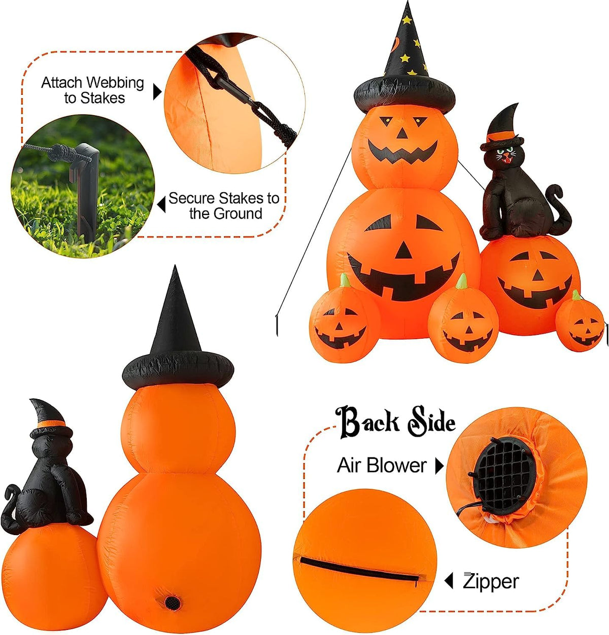 6 FT Halloween Inflatable Outdoor Decor E615967