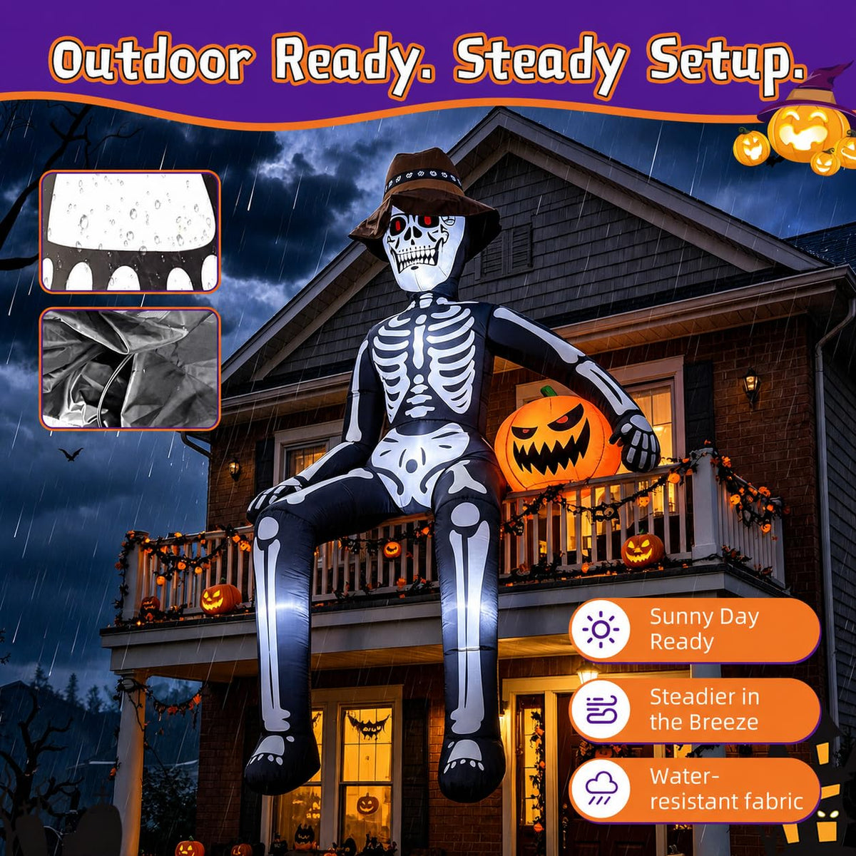 10FT Halloween Inflatable Skeleton R3081