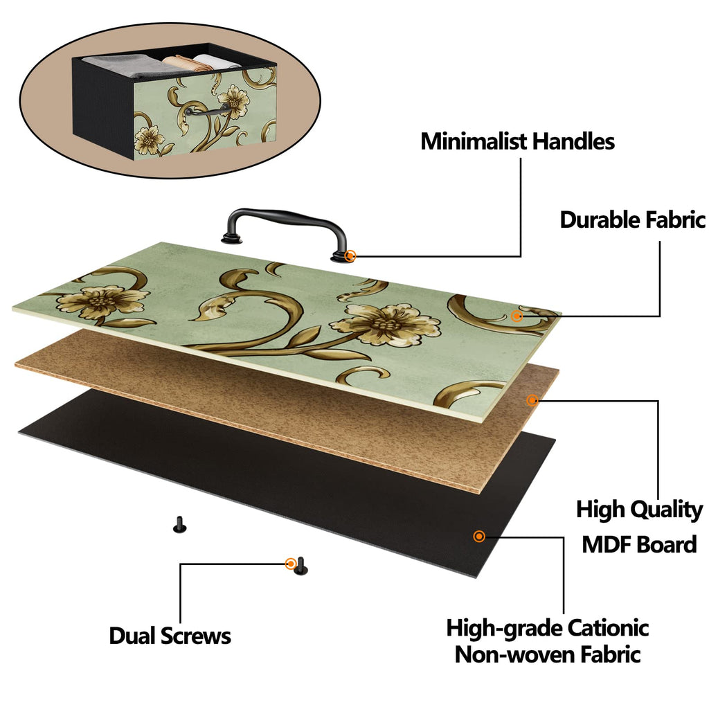 4 Drawer Fabric Dresser A379