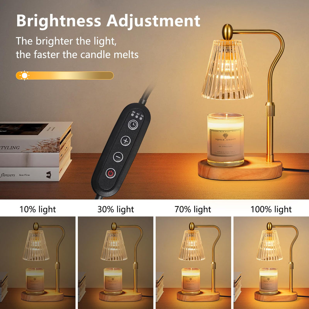 Candle Warmer Lamp with Timer and Dimmer Adjustable Height S8984