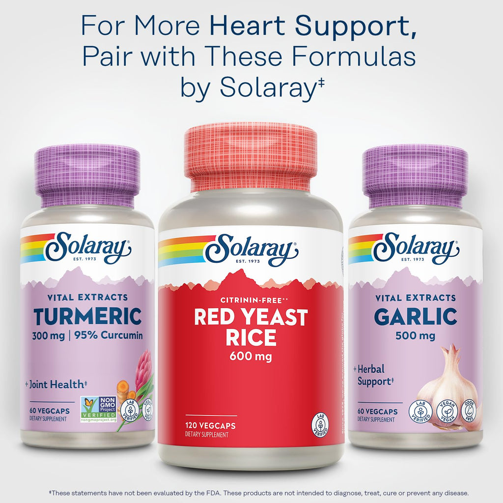 Red Yeast Rice 600mg 120 Veggie Capsules R403524