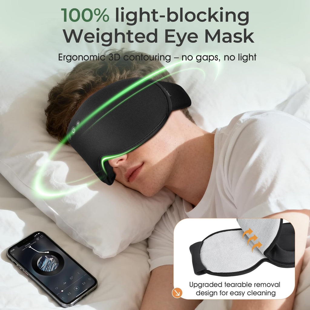 Bluetooth Sleep Mask with Hot & Cold Gel Insert O304