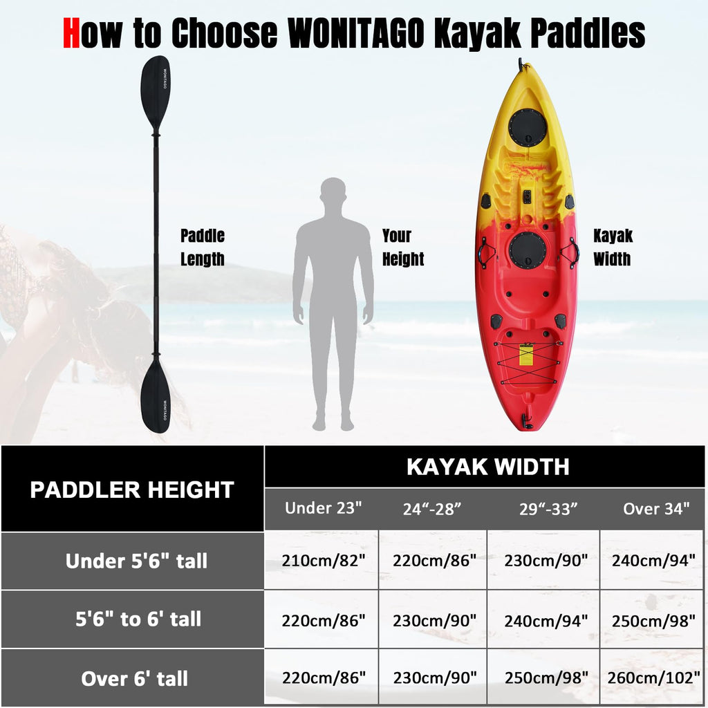 Adjustable Lightweight Kayak Paddle E6115