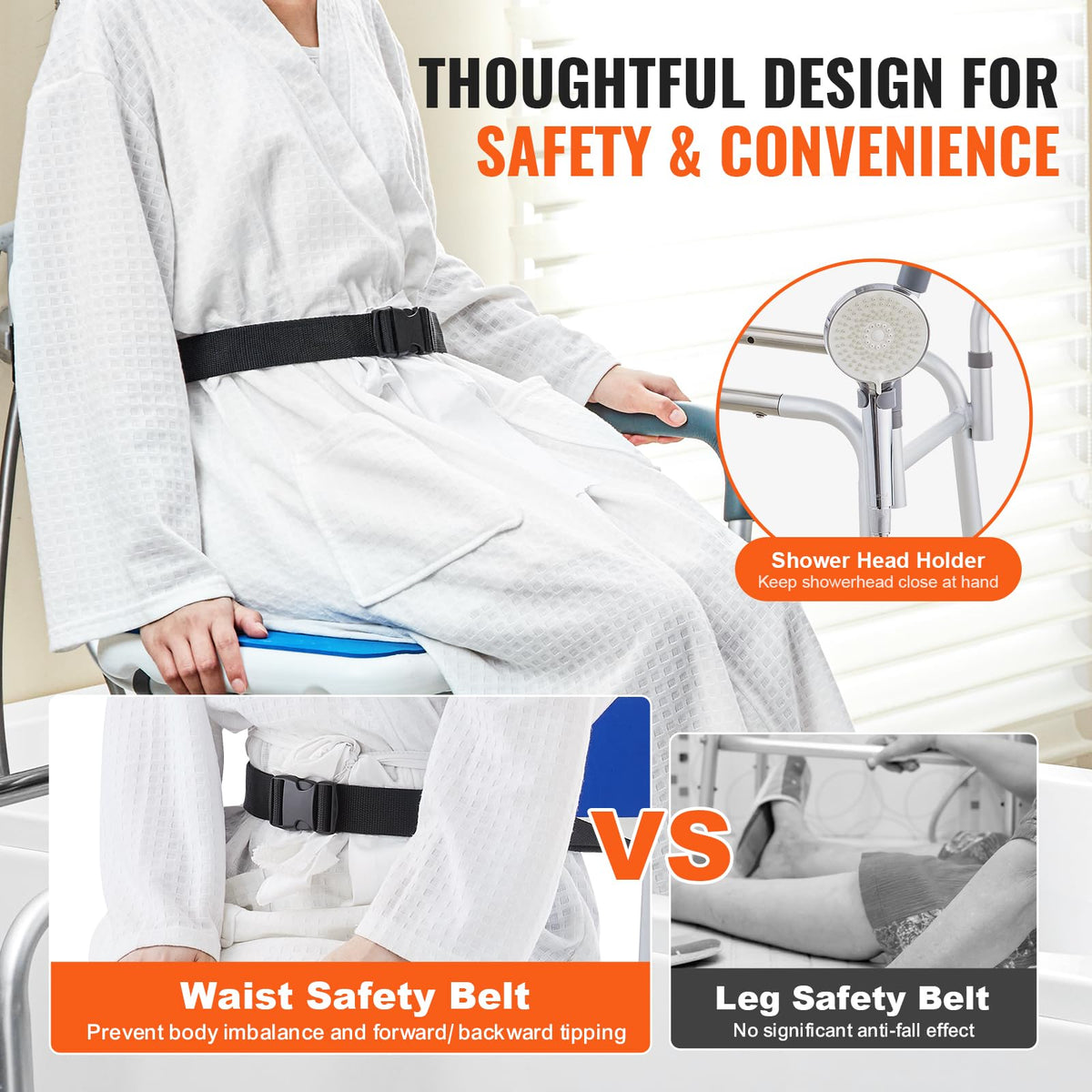 Sliding Tub Transfer Bench with 360 Degree Swivel Seat V13849