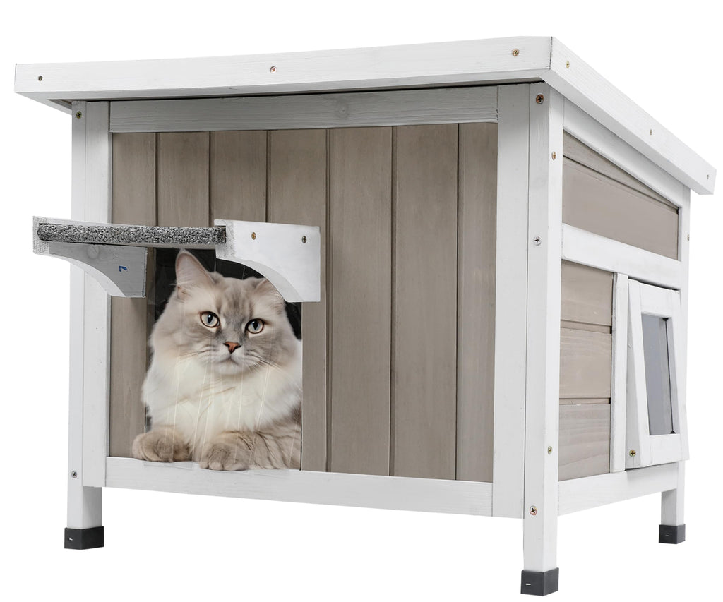 Weatherproof Outdoor Cat House O8893