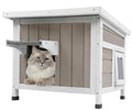 Weatherproof Outdoor Cat House O8893