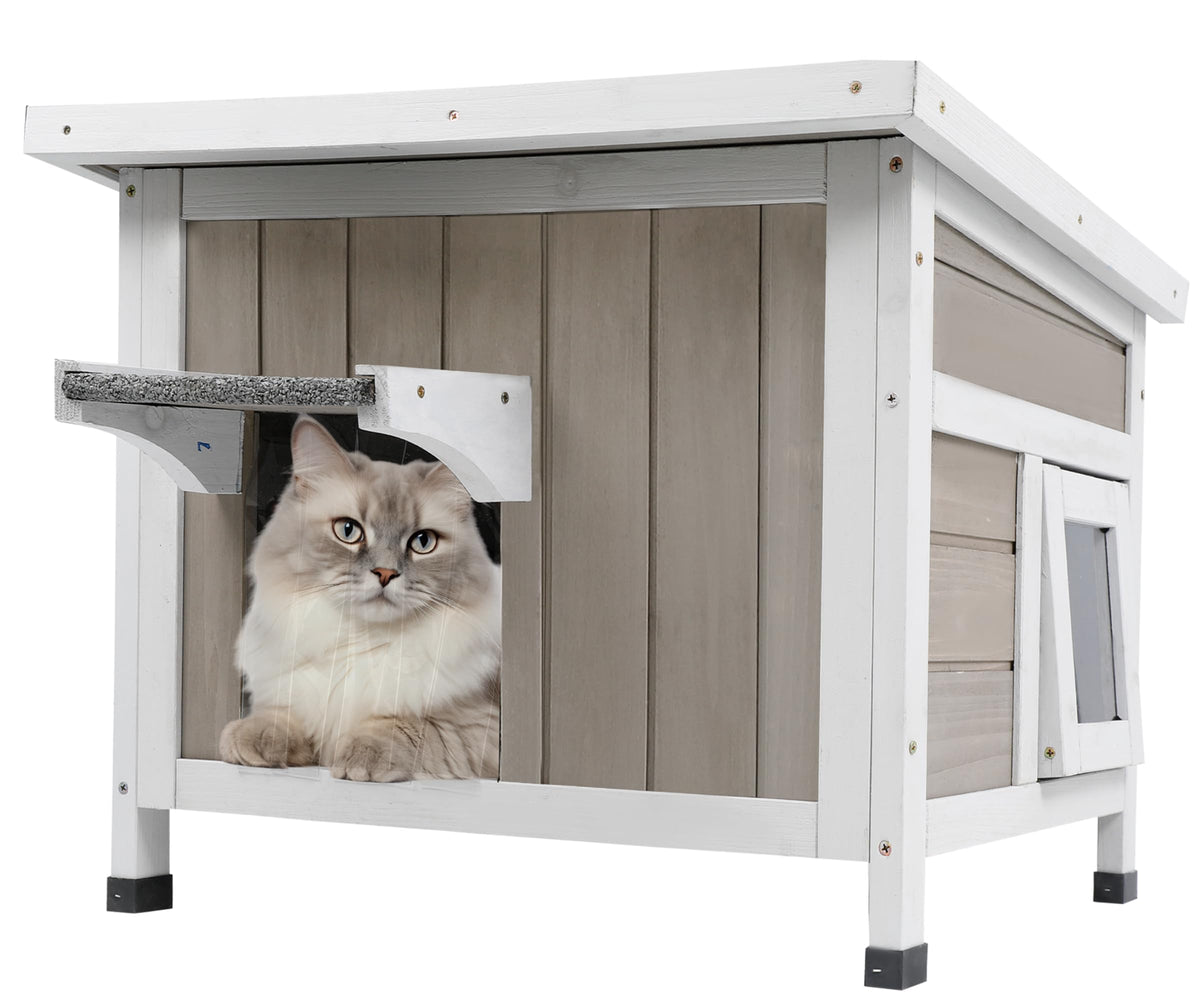 Weatherproof Outdoor Cat House O8893