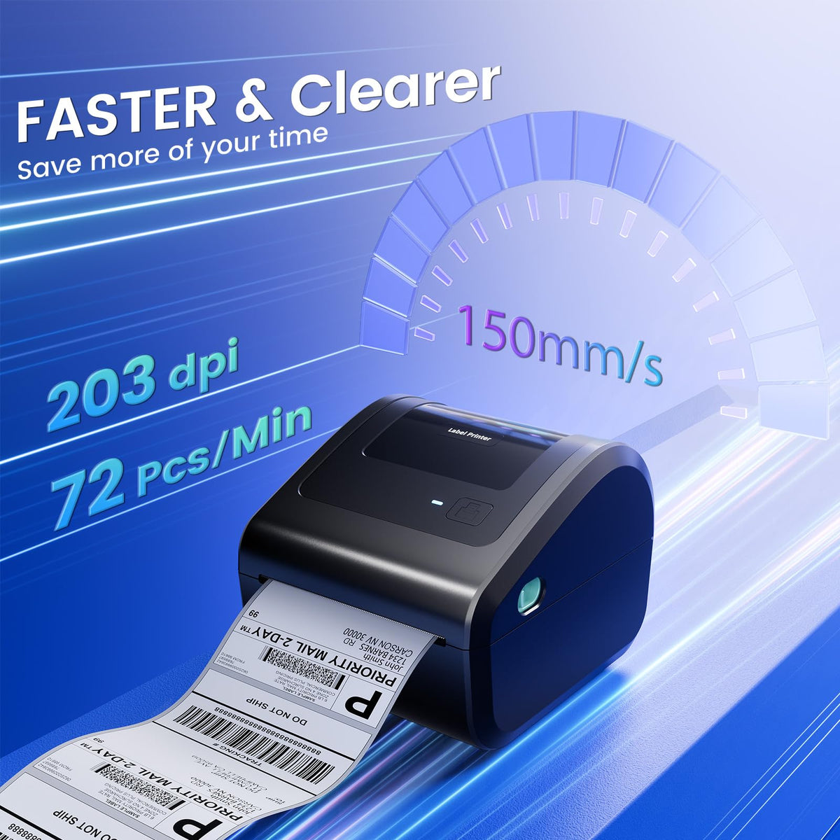 Bluetooth Shipping Label Printer L7862