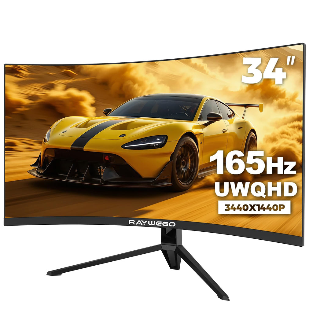 34 Inch Curved Ultrawide Gaming Monitor, UWQHD 165Hz, 1500R S716500