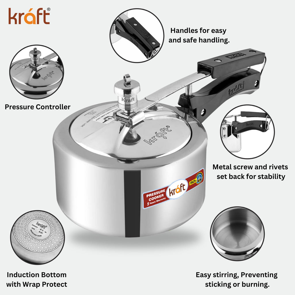 2-Liter Aluminum Pressure Cooker C451647