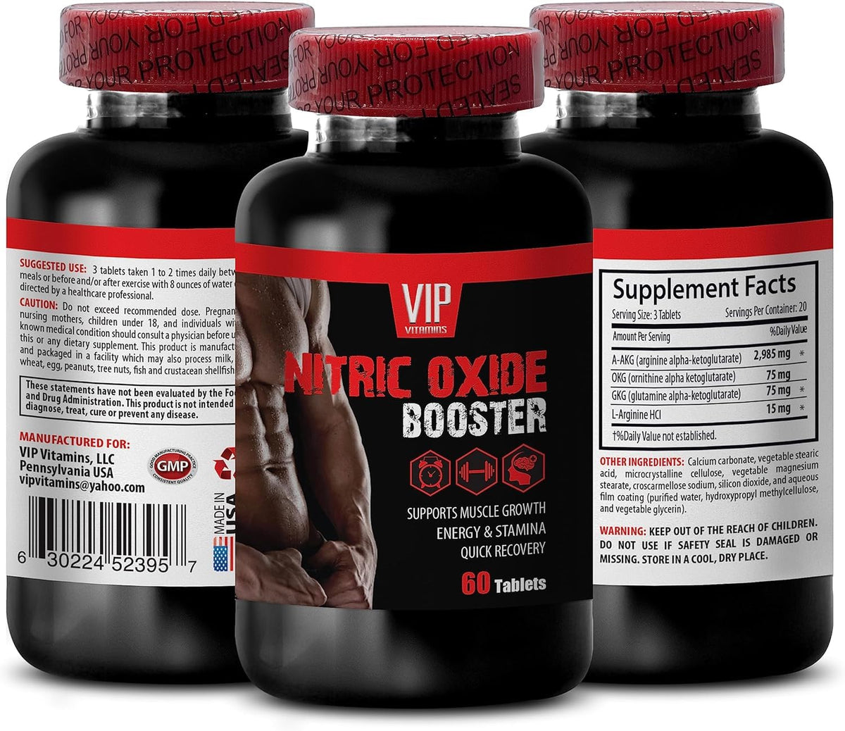 Nitric Oxide Supplement Pills F3916