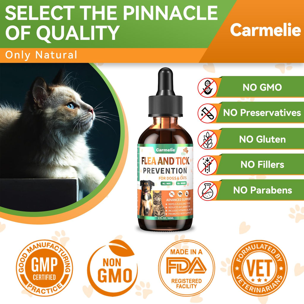 Flea and Tick Prevention for Dogs and Cats 60ml R538